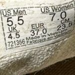 Vans  Authentic Sneakers Low Top Gum Sole Lace Up Skate Canvas Green M5.5 W7 NWOT Photo 5