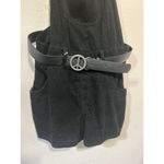 Olsenboye Corduroy Overalls Black Shorts With Belt Goth Witchy Boho  Peace & Love Photo 4