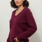 Columbia  XCO Women's Raspberry Red V Neck Long Sleeve Knit Sweater Size M Photo 0