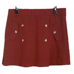 Joe Benbasset Joe B. by Double-Breasted Mini Skirt. Rust Color. Size X-Large. Photo 1
