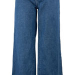 Edikted NEW  Blue High Rise Medium Wash Baggy Wide Leg Denim Jeans Pants Size M Photo 0