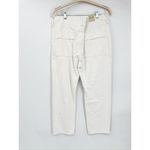 AGOLDE Cooper Milkshake White Straight High Rise Cargo Jeans Size 32 Photo 2
