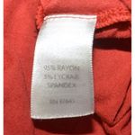 J. Jill Ladies Orange Coral Long Sleeve Jersey Knit Shirt Top Size XL 1/4 Button Photo 6