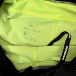 Nike  dri fit black neon green running shorts athleisure workout pants pocket Photo 2