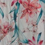 La Blanca  Flyaway Orchid Tunic Cover Up White Pink Green L New Photo 1