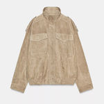 ZARA  Suede Leather Jacket Photo 0