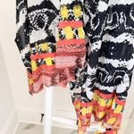 Sandy and Sid Lightweight Patterned Wrap Coverup One Size Fits All Black Photo 6