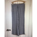 Willow Drive Boho Wide Leg Flowy‎ Pants Medium Elastic Waist Stretch Blue Church Photo 1