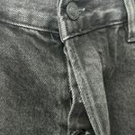 Free People NEW Avery Bermuda Jean Shorts Black Button Fly Raw Hem Sz 31 Biker Photo 6