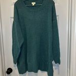a.n.a NWT  Teal Knit Scoop Neck Pullover Sweater 0X Photo 0
