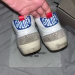 Golden Goose Mid Star in white leather with blue star and dove gray inserts! Photo 6