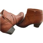 American Eagle  Brown Side Zip Ankle‎ Boot With Buckle Straps Women's Size 10 Photo 1