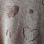 Jaclyn Smith  Intimates 1X Metallic Hearts Pink Pajamas Sleepwear Plus 2-Piece Photo 6