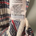 Madewell Ribbed Striped Knit Dress Short Sleeve Bodycon crew neck preppy buttons Photo 8