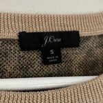 J.Crew Merino Wool Leopard Print Crewneck Sweater Brown Tan Women’s Size Small Photo 6