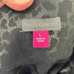 Vince Camuto Leggings L Black Leopard Print Slim Fit Ankle Stretch Pants Edgy Photo 2