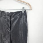 Babaton  Aritzia Black Vegan Fuax Leather Women 0 Super High Rise Straught‎ Pants Photo 2