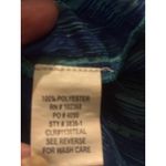 Spiaggia Dolce  Kaftan Cover Up Blue Teal Tie Dye Rayon M Photo 5