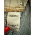 Free People We The Free Distressed Light Wash Button Front Jean Skirt Size 26 Photo 10