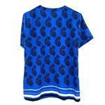 Banana Republic  size small short sleeve blouse blue paisley print v neck‎ Photo 1