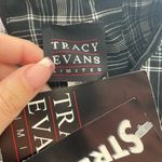 Tracy Evans Y2K Grunge Plaid Lace Up Mini Skirt Size‎ 9 Black Grey NEW Emo Goth Photo 3