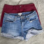 Harper/I Love H81 Short Bundle Size 27. Maroon and Blue Denim Blue Photo 0