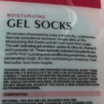 Moisturizing gel socks nwt one size blue Photo 4
