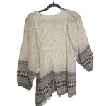 World Market NWT Women's Size S/M White Boho Indian Cotton Blouse Size M Photo 6