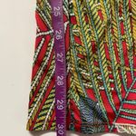 Libian Red Tropical Leaf Print Textured Jumpsuit Size S GUC Photo 6