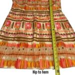 Tahari  Multicolor Linen Blend Mini Shift Dress Travel Resort Coastal Chic 8 Photo 10