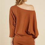 Sadie & Sage Chloe Ribbed Mini Burnt Orange‎ NWT Size Small Brown Photo 1