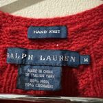 Ralph Lauren  Wool Blend Knitted Top size Medium in Red Photo 2