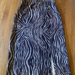 High Waist Zebra Stripe Split Hem Skirt size L Size L Photo 1