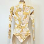 Rip Curl Namotu Long Sleeve Surfsuit Swimsuit Rashguard Yellow XXS Beachy Surfer Photo 5