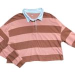 SO Cropped rugby shirt.  for Kohls. Size Large Photo 2