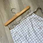 Brandy Melville  Skirt cara plaid check mini womens White Blue one size coquette Photo 2