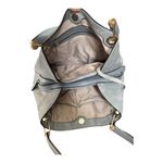 Blue Purse Handbag Shoulder Bag Snap Closure 3 compartments boho, casual Photo 5