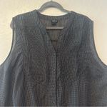 Torrid ⭐️ sleeveless black and white polka dot pleated chest blouse size 4 Photo 14