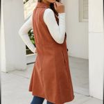 SheIn Solid double breasted waterfall collar Trench Dress S Photo 2