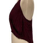 Silence + Noise Burgundy Crop Tank Top Photo 1