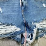 Topshop moto mom cutoff high waisted denim jean hot shorts size 6 cutoff frayed Photo 3