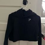 Gymshark  black cropped hoodie | SMALL Photo 1