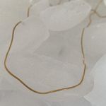 Thin Snake Chain Necklace Gold Photo 2