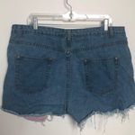 Boohoo Shredded Jean Shorts Photo 3