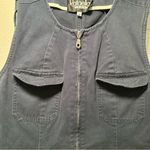 Rafaella  Jeans Vintage Navy Denim Zippered Dress 10 Photo 2