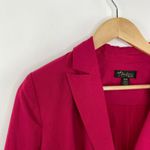 Thalia Sodi  Cerise Pink Studded Pocket Blazer Jacket Size M Career Office Barbie Photo 4