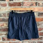 Lou & grey Navy Blue Textured Windbreaker Skort, M Photo 1