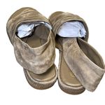 Tory Burch Gathered Slingback Strap Flat Kid Suede Espadrille Sandals Size 7.5 Photo 5