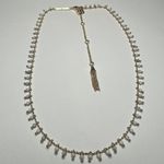 Kendra Scott White Howlite White/Grey Beads Beaded Gold Tone Necklace Photo 0