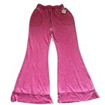 Free People intimately dream on Pink flare lounge pants terrycloth distressed Photo 2